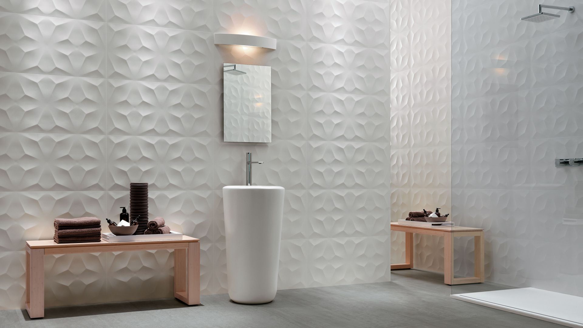 Atlas Concorde 3D Wall Design White Diamond