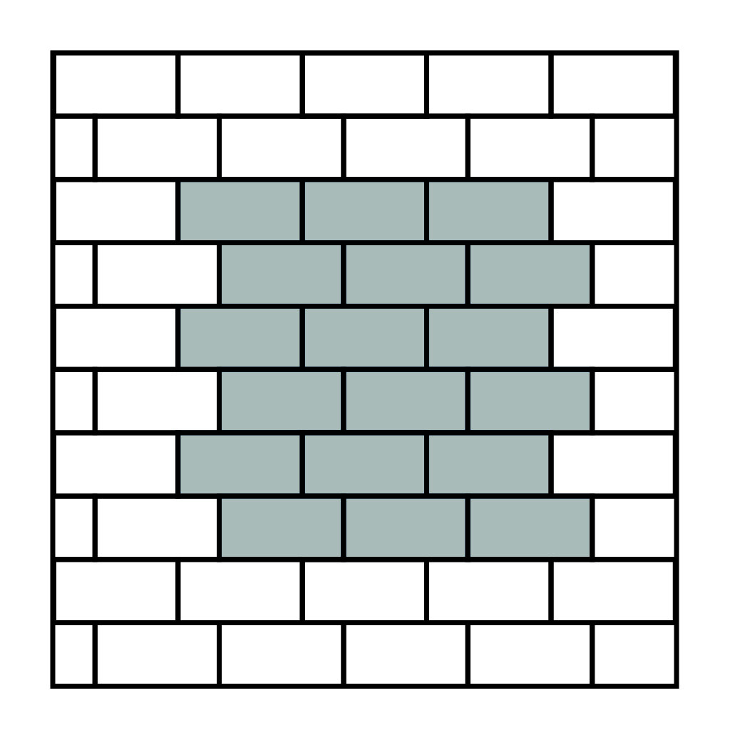 Legpatronen tegels halfsteens